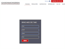 Tablet Screenshot of gardinmontoren.dk